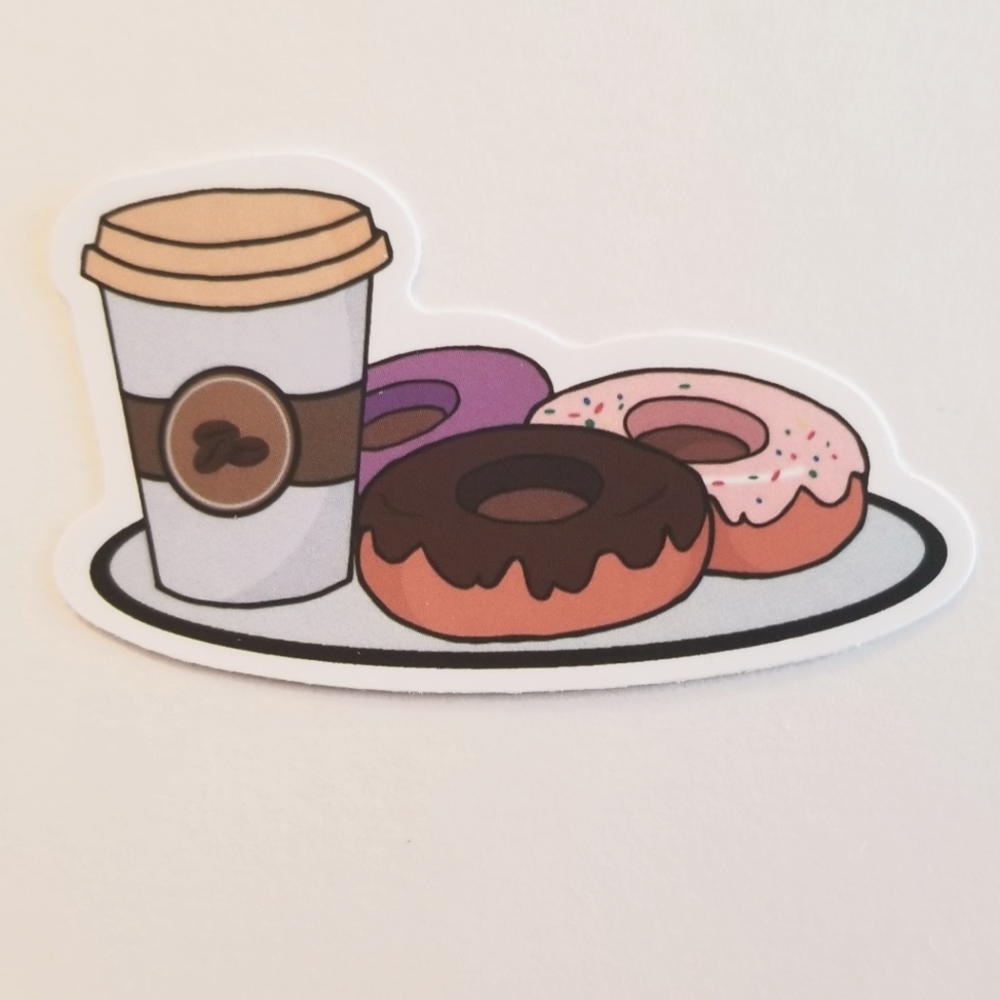 10/$10 Coffee & Donuts Sticker
